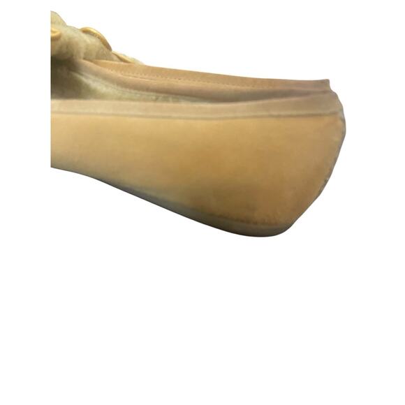 Cole Haan Women's Tan Leather Suede Shearling Moccasins Flats Size 8.5 - Picture 4 of 7